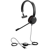 Гарнітура Jabra EVOLVE 30 MS Mono оголов'я; інтерфейс USB, Jack 3,5 мм; регулювання на дроті