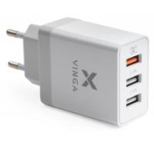 Зарядний пристрій Vinga VCPWCHQC3 3 Port USB Charger QC3.0 + 2x2.4A 30W max
