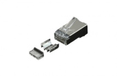 Конектор OK-Net OK-J202 RJ-45 Кат.6a FTP 50U з двома вставками (уп. 100 шт.)