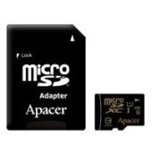 Карта пам'яті Apacer AP64GMCSX10U1-R microSDXC 64GB UHS-I U1+adapter
