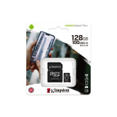 Карта пам'яті Kingston SDCS2/128GB 128GB microSDXC C10 UHS-I R100MB/s Canvas Select Plus + SD