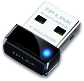 Бездротовий мережевий адаптер TP-Link TL-WN725N USB 2.0, Wi-Fi 802.11n, 150 Mb/s, нано розмір