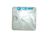 Модульна вставка OK-Net (JE340/W1) Серія JE303: 1-порт. 50x25  180° зі шторкою з маркувальним полем