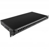 Патч-панель оптична <> UA-FOPE24SCS-B 24 порти під 24 адаптери SC Simplex/LC Duplex, пуста,1U