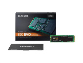 Накопичувач SSD Samsung 1TB  860 EVO, Тип флеш-пам'яті - MLC, SATA 6Gb/s, 550 Mb/s, 520 Mb/s, 1.5 млн.
