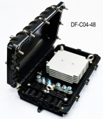 Муфта ORIENT DF-C04-48 універсальна, 6 кабельних вводів, 4 сплайс-касети, 48 сплайс-протекторів