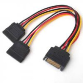 Кабель Atcom Sata power to 2 power sata (мідь) довжина 20см