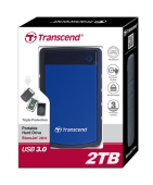 Зовнішній жорсткий диск Transcend StoreJet 2.5 USB 3.0 2TB серія H Blue