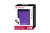 Зовнішній жорсткий диск Transcend 2.5"  4TB USB 3.0, StoreJet 25H3, гума, фіолетовий