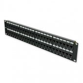Патч-панель EPNew 6PLH-480BK неекрановані 19''   48xRJ-45 UTP, кат. 6, 2U, dual type