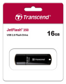 Диск USB Flash Transcend JetFlash 350 16GB USB 2.0 Black