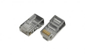 Конектор OK-Net OK-J201 RJ-45 Кат.6 FTP 50U зі вставкою  (уп. 100 шт.)