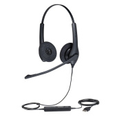 Гарнітура Jabra BIZ 1500 Duo USB, дротова, 2 динаміки USB, Шумозаглушення мікрофону 50%