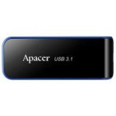Диск USB Flash Apacer 32 Gb, USB 3.1, пластик, чорний, вушко для кріплення до брелка, захист від пилу