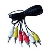 Кабель Atcom 3 RCA > 3 RCA 3.0 м, 3 тюльпани (M) > 3 тюльпани (M) PE